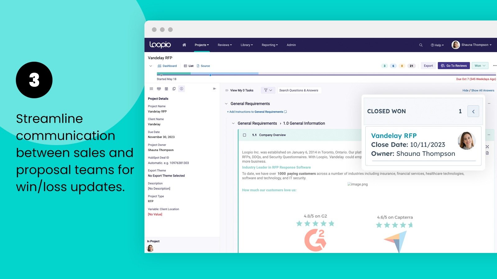 Set Project Win/Loss Status in HubSpot